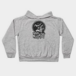 Time is endless dark art fantasy illustration Kids Hoodie